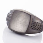 Bague Argent Noir - Bagues Homme | Histoire d&rsquo;Or