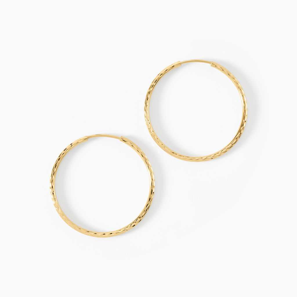 Cr&eacute;oles Aglavie Flexibles Or Jaune - Boucles d'oreilles cr&eacute;oles Femme | Histoire d&rsquo;Or