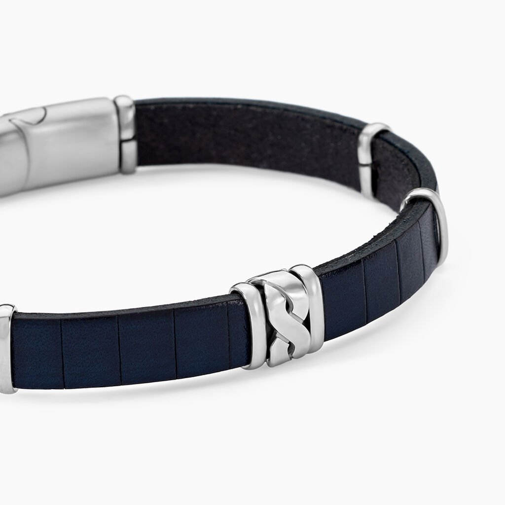 Bracelet Jourdan Chip Cuir Noir - Nouveautés bijoux Homme | Histoire d’Or