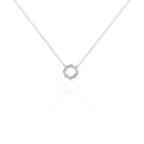 Collier Calandra Argent Blanc Oxyde De Zirconium - Colliers fantaisie Femme | Histoire d’Or