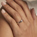 Bague Lyse Argent Blanc Oxyde De Zirconium