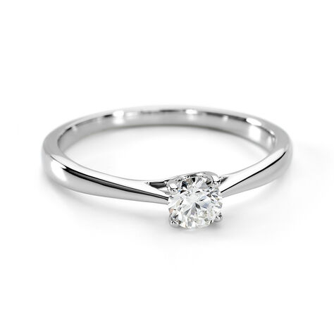 Bague Solitaire One Platine Blanc Diamant - Bagues solitaires Femme | Histoire d&rsquo;Or