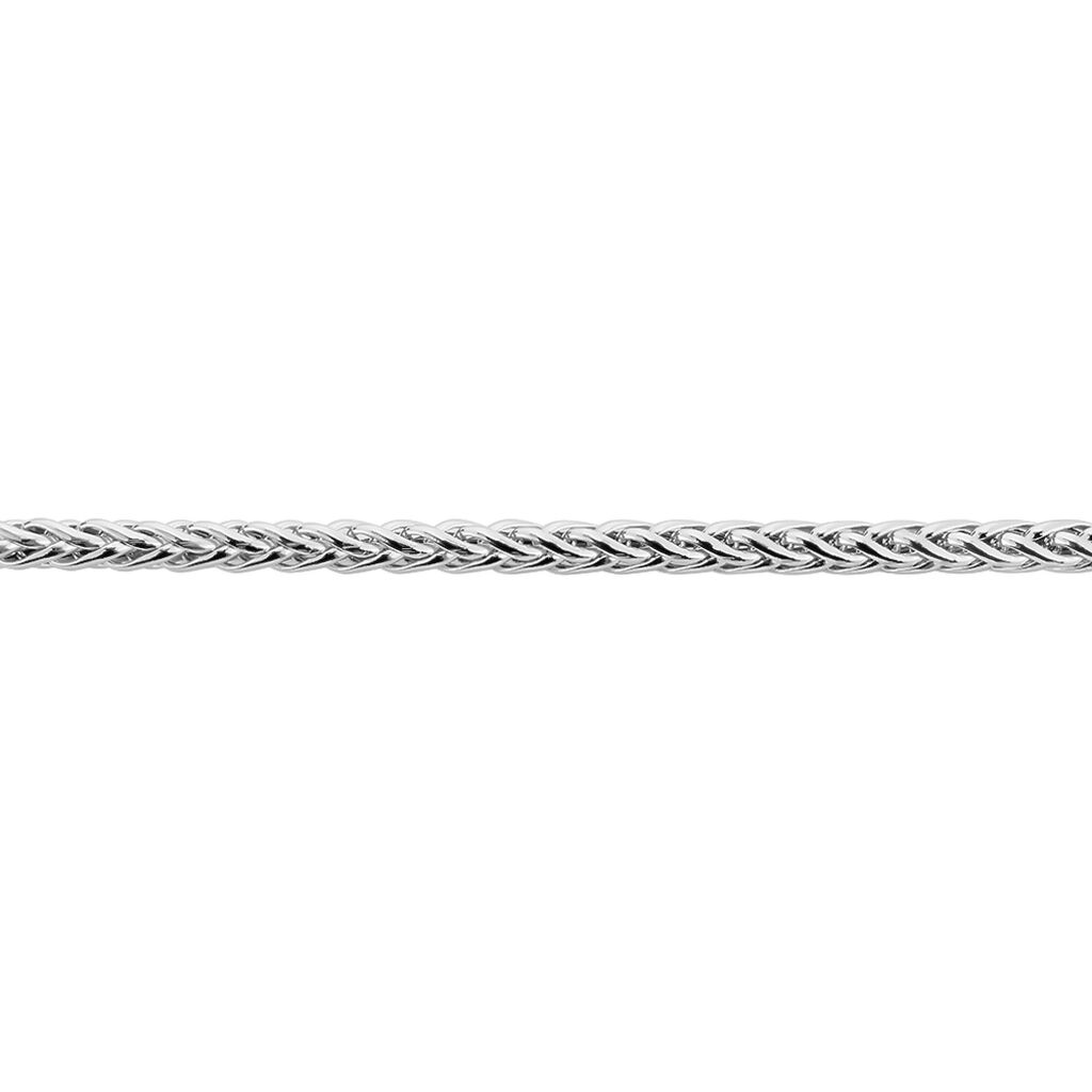 Bracelet Jayna Maille Palmier Or Blanc - Bracelets chaîne Femme | Histoire d’Or