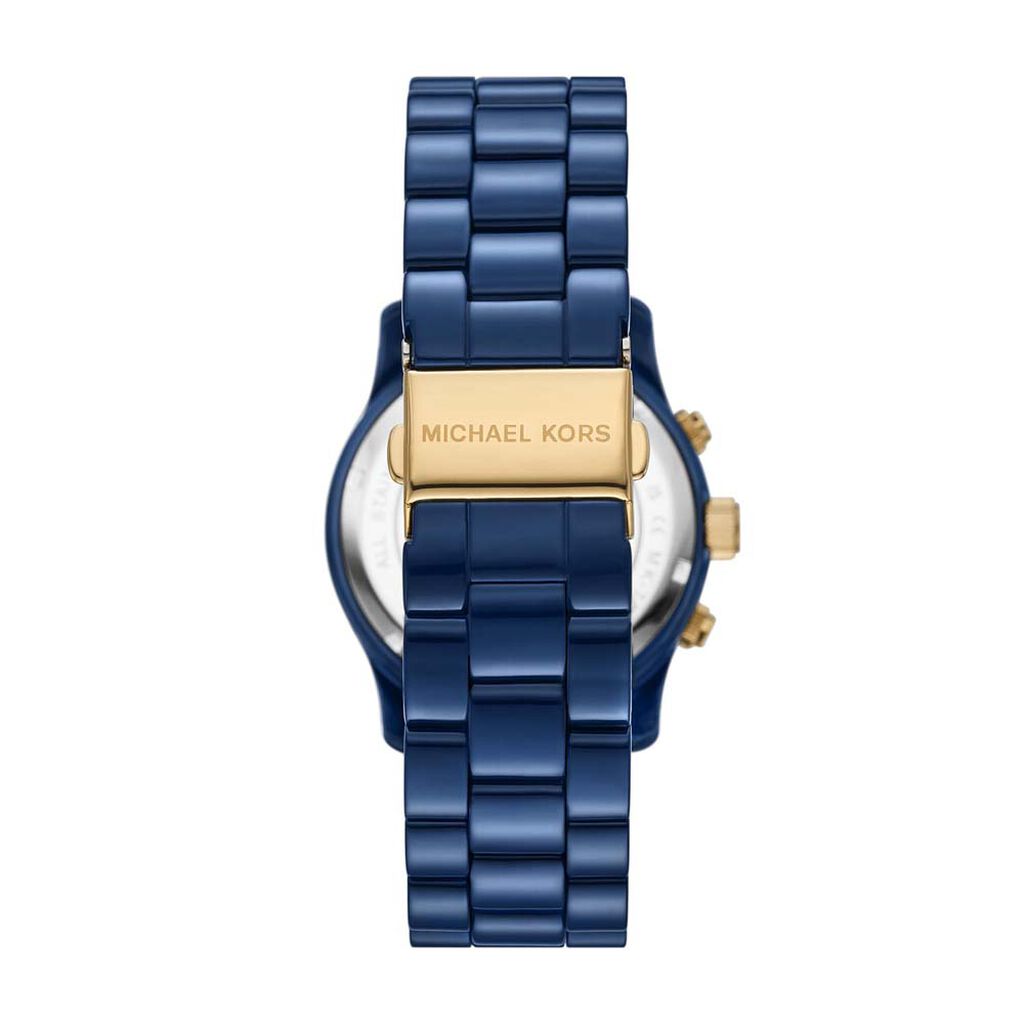Montre Michael Kors Fossil Runway Bleu - Montres Femme | Histoire d’Or