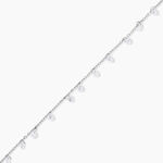 Cha&icirc;ne De Cheville Carolaine Argent Blanc Oxyde De Zirconium - Cha&icirc;nes de cheville Femme | Histoire d&rsquo;Or