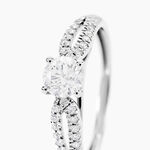 Bague Solitaire Stockholma Platine Blanc Diamant - Bagues solitaires Femme | Histoire d&rsquo;Or