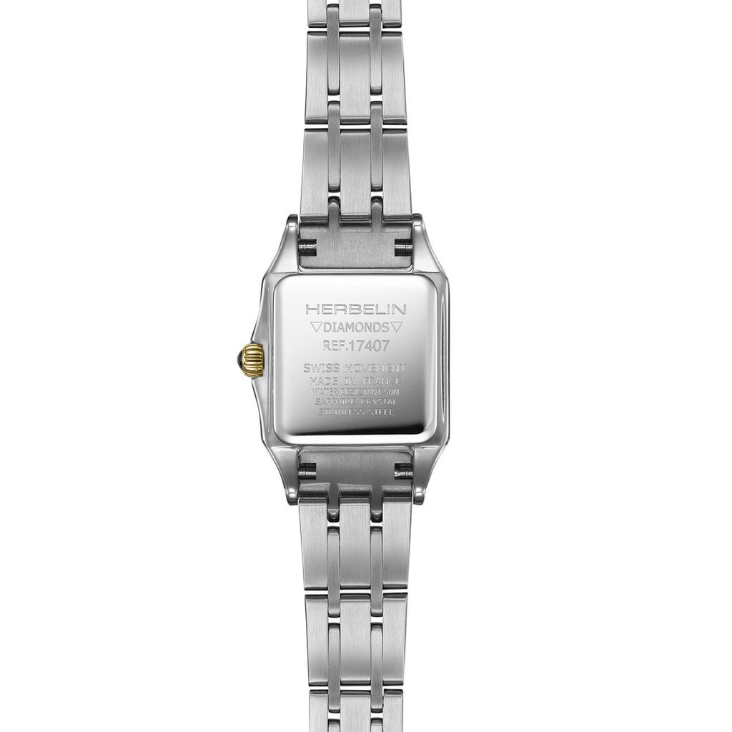 Montre Herbelin Mini Luna Argent&eacute; - Montres &eacute;tanches Femme | Histoire d&rsquo;Or
