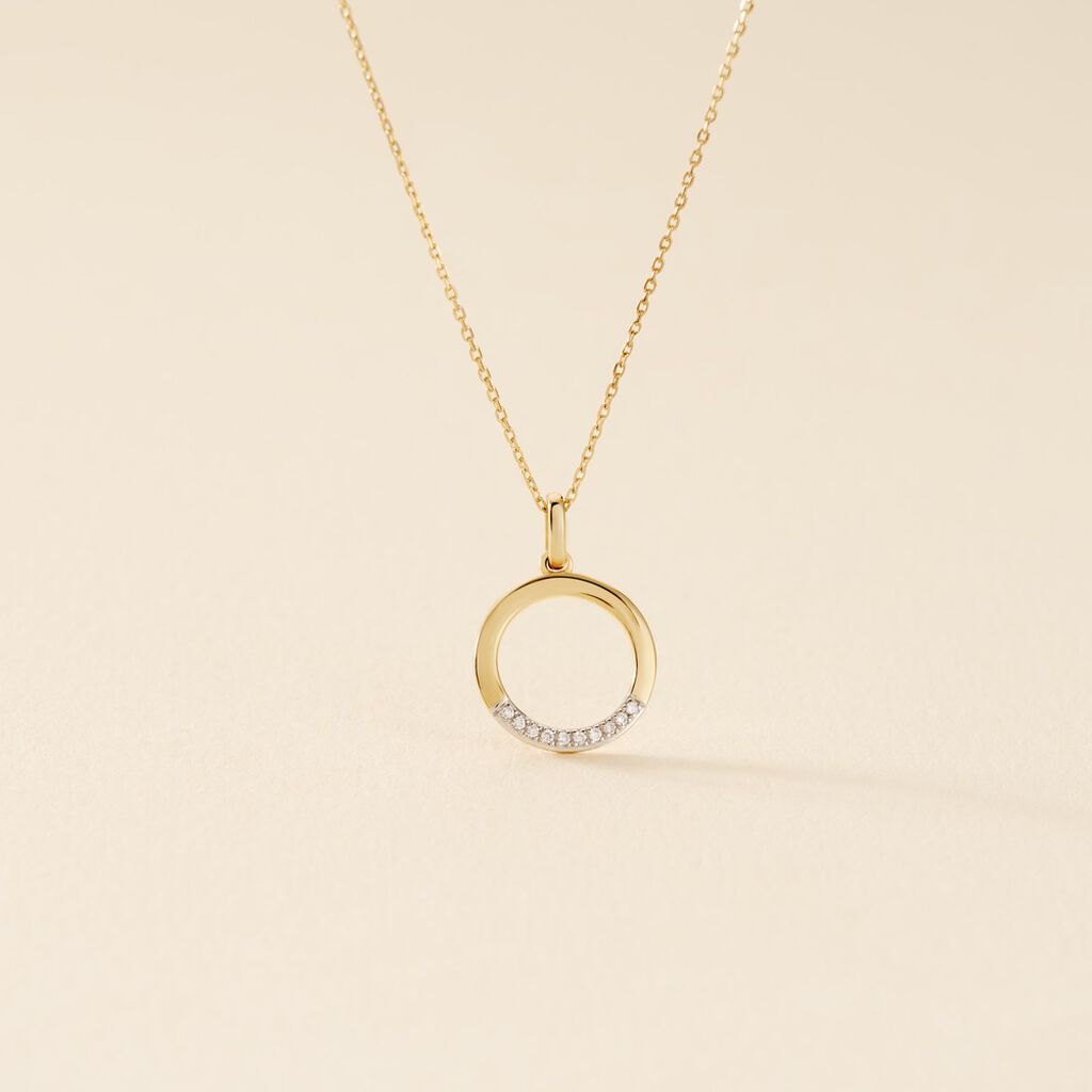 Collier Or Jaune Vahina Diamants - Colliers Femme | Histoire d&rsquo;Or
