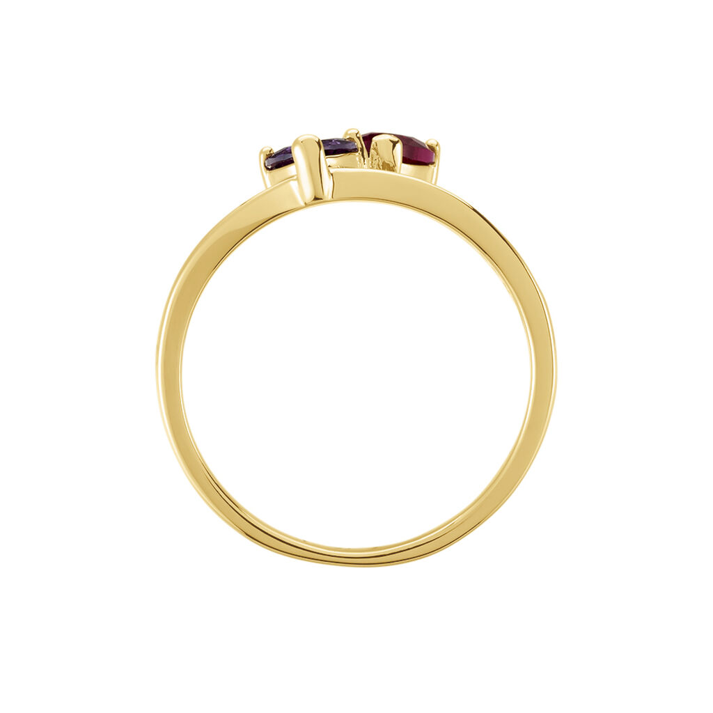 Bague Drina Plaqué Or Jaune Oxyde De Zirconium Spinelle - Bagues avec pierre Femme | Histoire d’Or
