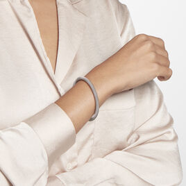 Bracelet Jonc Acier Blanc Sibil - Bracelets fantaisie Femme | Histoire d’Or