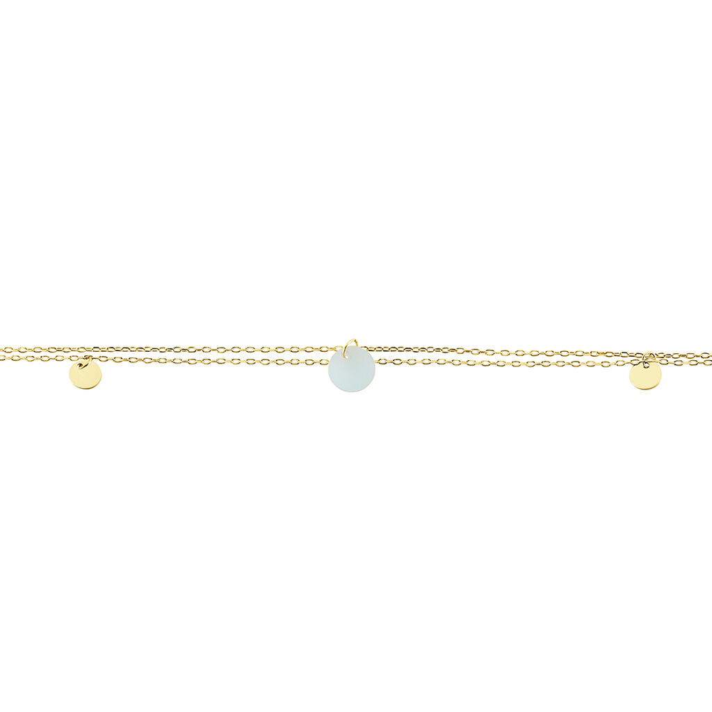 Bracelet Pampilles Colorées Or Jaune Amazonite - Bracelets Femme | Histoire d’Or