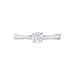 Bague Solitaire Victoria Platine Blanc Diamant - Bagues solitaires Femme | Histoire d&rsquo;Or