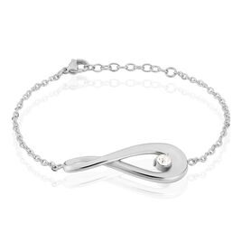 Bracelet Aelys Acier Blanc Strass - Bracelets fantaisie Femme | Histoire d’Or