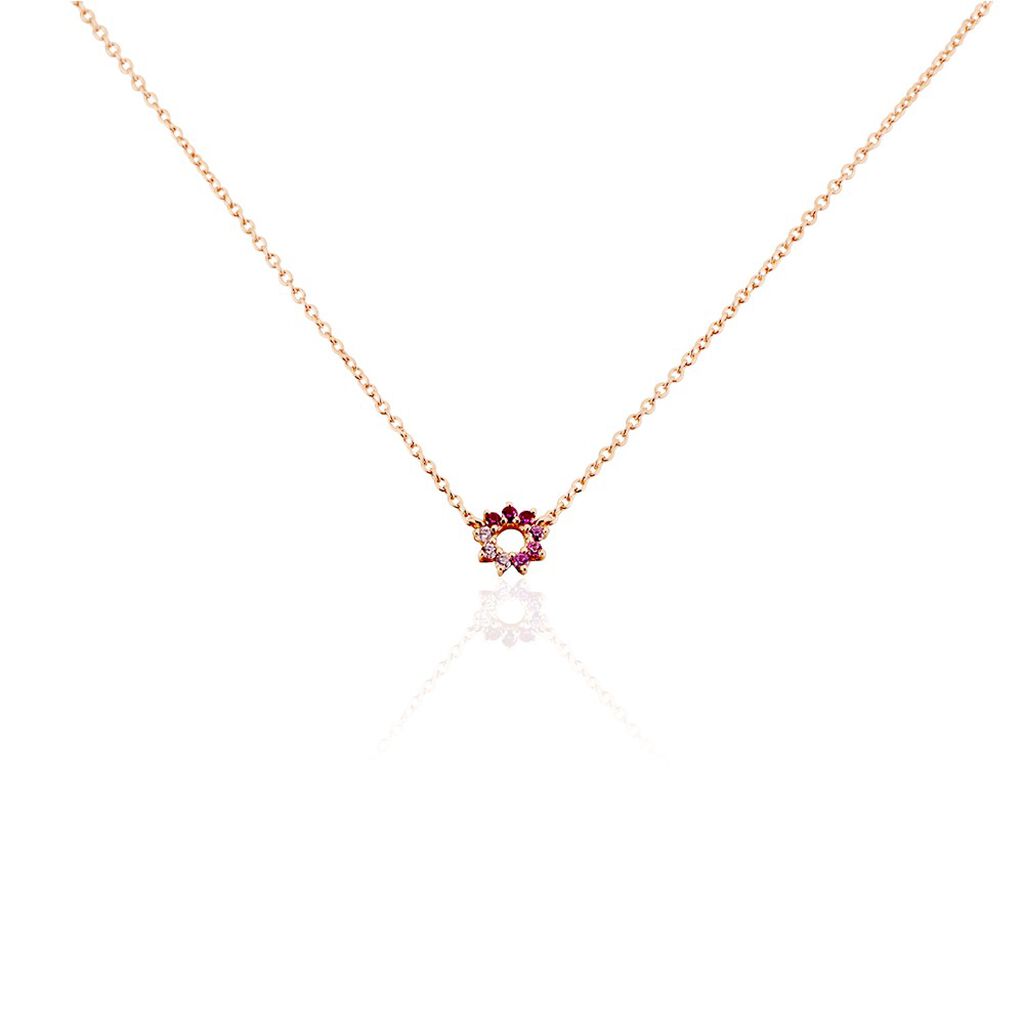 Collier Pavel Argent Rose Oxyde De Zirconium - Colliers fantaisie Femme | Histoire d&rsquo;Or