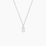 Pendentif Klementine Or Blanc Oxyde De Zirconium - Pendentifs Femme | Histoire d&rsquo;Or