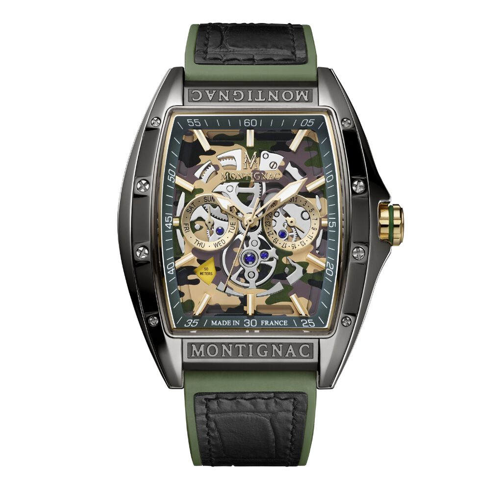 Montre Montignac Tonneau Multicolore - Montres Homme | Histoire d’Or