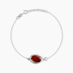 Bracelet Hilda Argent Blanc Ambre - Bracelets Femme | Histoire d&rsquo;Or