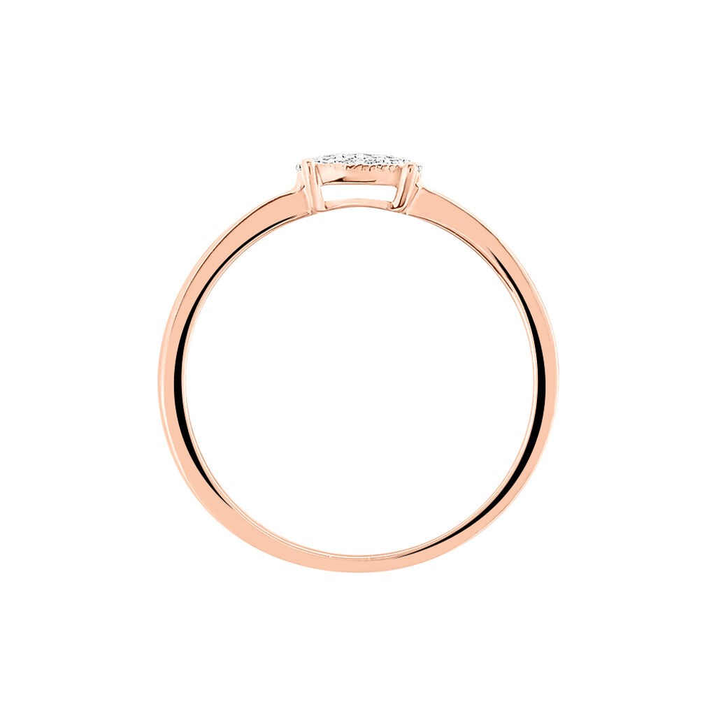 Bague Princesse Or Rose Diamant - Bagues avec pierre Femme | Histoire d&rsquo;Or