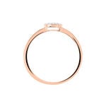 Bague Princesse Or Rose Diamant - Bagues avec pierre Femme | Histoire d&rsquo;Or