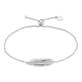 Bracelet Violka Argent Blanc - Bracelets Plume Femme | Histoire d’Or