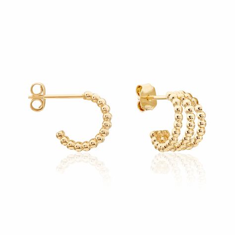 Créoles Solly Plaqué Or Jaune - Boucles d'oreilles créoles Femme | Histoire d’Or