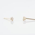 Boucles D'oreilles Puces Eddie Or Jaune Oxyde De Zirconium - Clous d'oreilles Femme | Histoire d&rsquo;Or