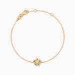 Bracelet Moisette Plaqu&eacute; Or Jaune Oxyde De Zirconium - Bracelets Femme | Histoire d&rsquo;Or