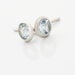 Boucles D'oreilles Puces Edy Serti Clos Or Blanc Topaze - Clous d'oreilles Femme | Histoire d’Or