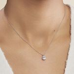 Collier Carolyn Argent Blanc Oxyde De Zirconium - Colliers fantaisie Femme | Histoire d&rsquo;Or