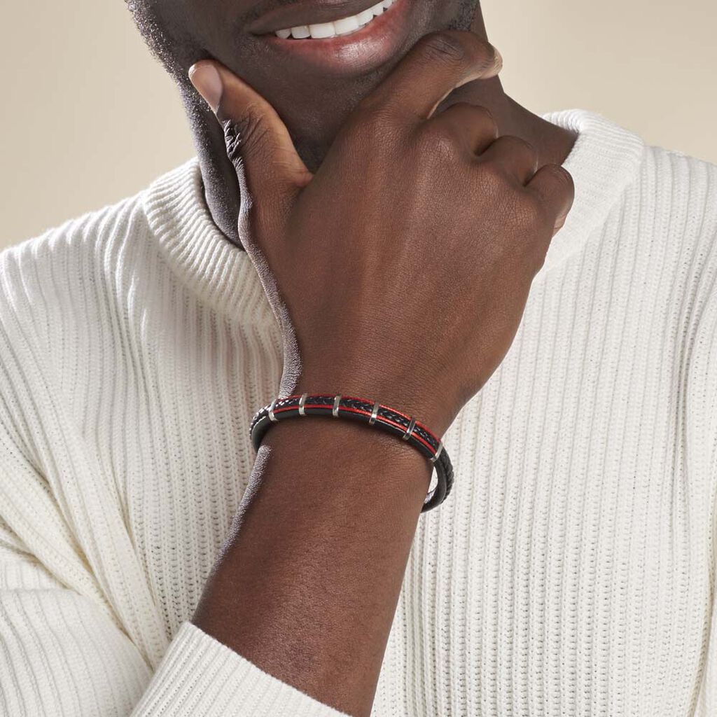 Bracelet Jourdan Kessel Acier Blanc - Bracelets Homme | Histoire d’Or