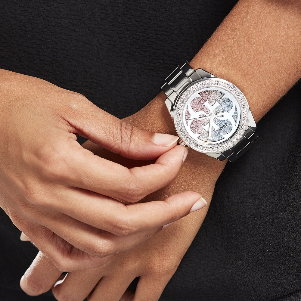 Montres Guess W1201L1 Acier Boucle déployante simple Blanc Ronde -  HIMFBQF0N30 • Histoire d'Or