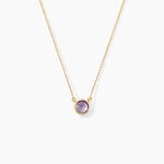 Collier Arenale Or Jaune Amethyste - Colliers Femme | Histoire d&rsquo;Or