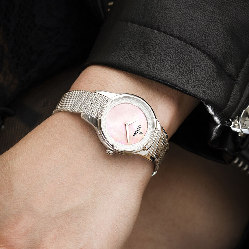 Montre Festina Mademoiselle Nacre Rose - Montres Femme | Histoire d&rsquo;Or