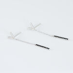 Boucles D'oreilles Pendantes Rachel Or Blanc Diamant - Boucles d'oreilles pendantes Femme | Histoire d&rsquo;Or