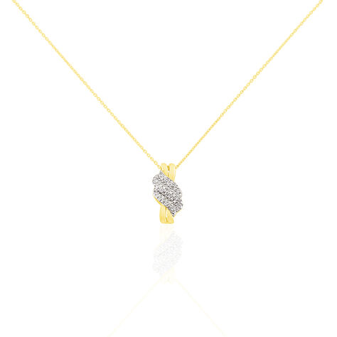 Collier Or Jaune Ricoria Diamants - Colliers Femme | Histoire d’Or