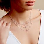 Collier Purple Bloom Argent Blanc Oxyde De Zirconium - Ras de cou Femme | Histoire d&rsquo;Or