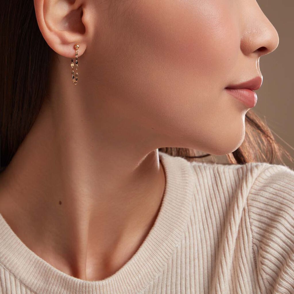 Boucles D'oreilles Pendantes Asteria Or Jaune - Boucles d'oreilles pendantes Femme | Histoire d’Or