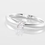 Bague Solitaire Iris Or Blanc Diamant - Bagues solitaires Femme | Histoire d&rsquo;Or