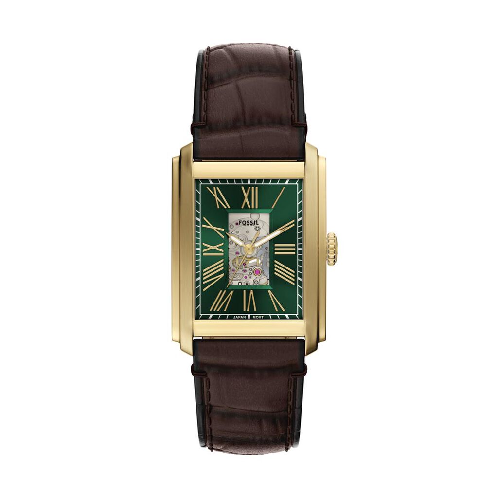 Montre Fossil Carraway Automatic Vert - Montres Homme | Histoire d’Or