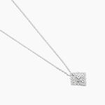 Collier Ros&eacute;e Or Blanc Diamant - Colliers Femme | Histoire d&rsquo;Or