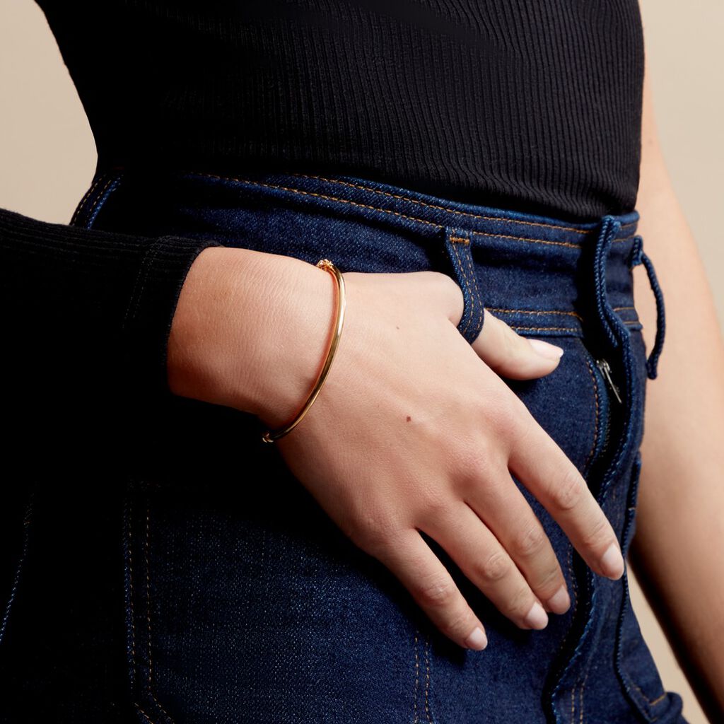 Jonc Cynthia Or Jaune - Bracelets joncs Femme | Histoire d’Or