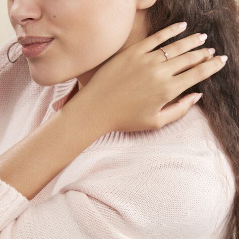 Bague Solitaire Eloize Or Rose Diamant - Bagues solitaires Femme | Histoire d’Or
