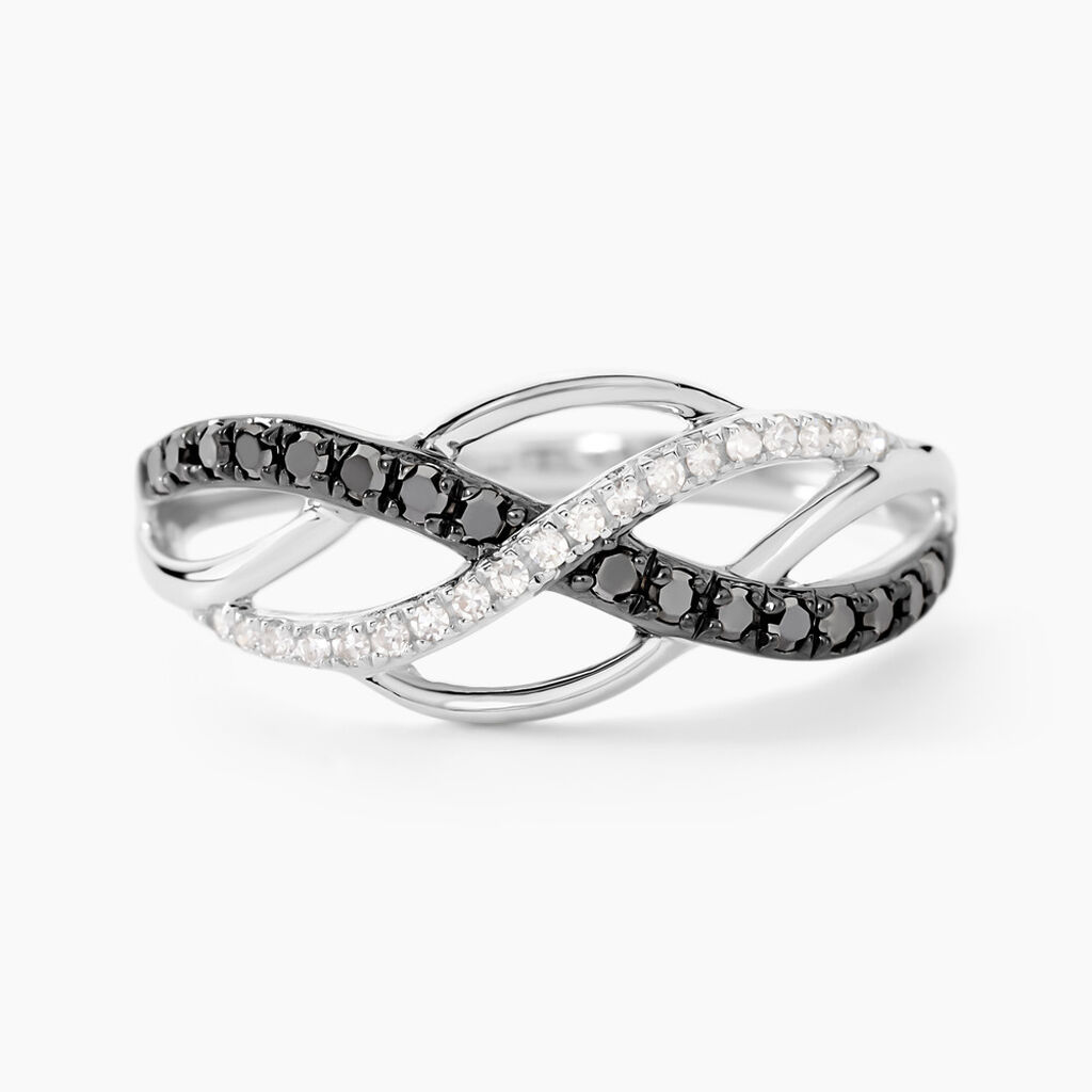 Bague Amara Or Blanc Diamant - Bagues avec pierre Femme | Histoire d’Or