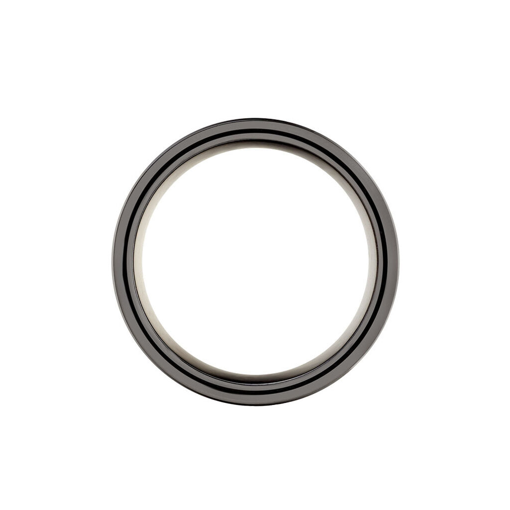 Bague Acier Noir Jakub - Bagues fantaisie Homme | Histoire d’Or