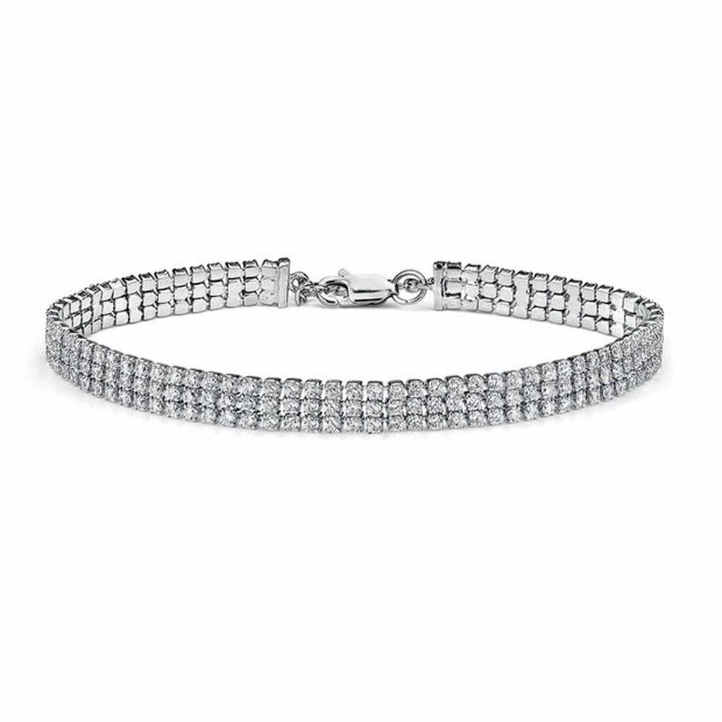 Bracelet Anthia Argent Blanc Oxyde De Zirconium - Bracelets Femme | Histoire d’Or