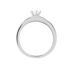 Bague Solitaire Leela Argent Blanc Oxyde De Zirconium - Bagues solitaires Femme | Histoire d&rsquo;Or