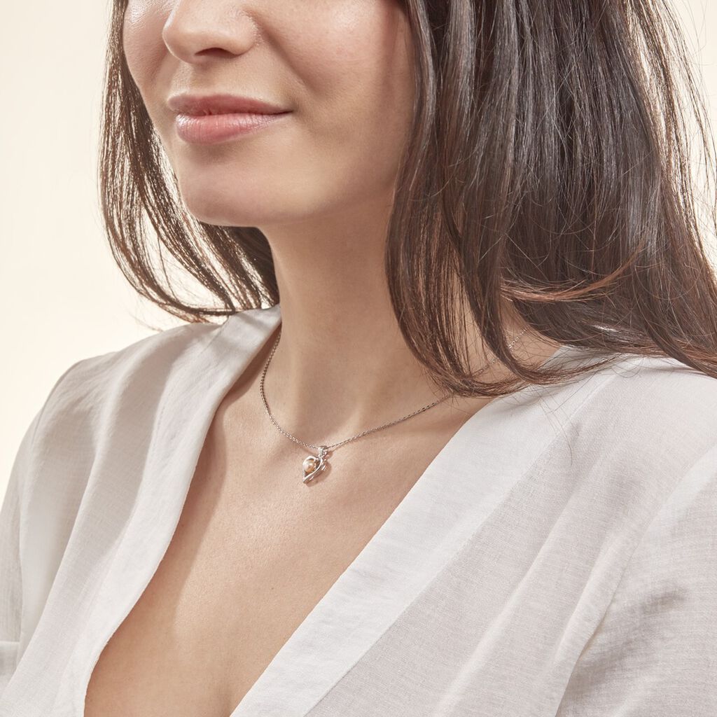 Collier Saynaae Argent Blanc Perle De Culture - Colliers fantaisie Femme | Histoire d’Or