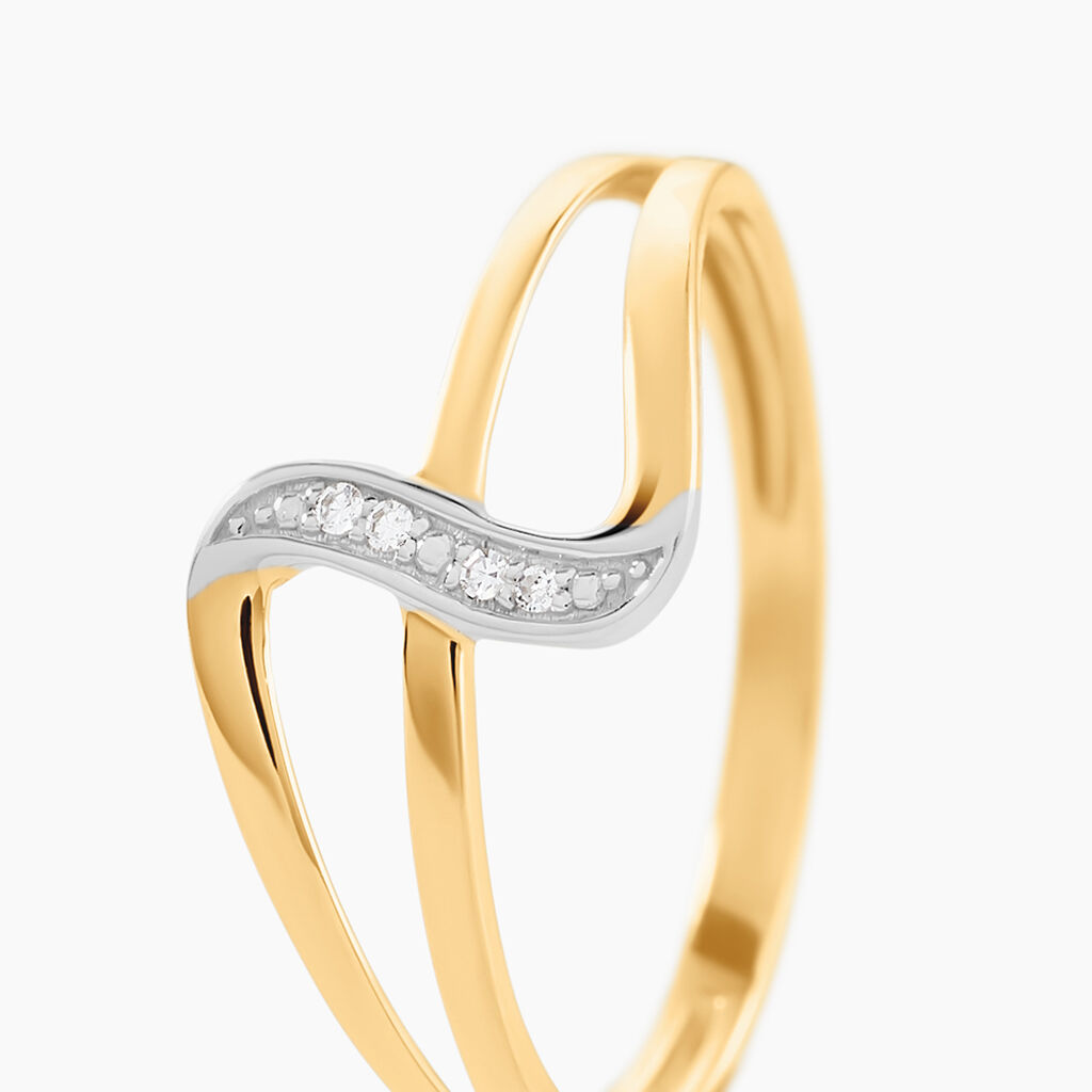 Bague Rosabelle Or Jaune Diamant - Bagues avec pierre Femme | Histoire d&rsquo;Or