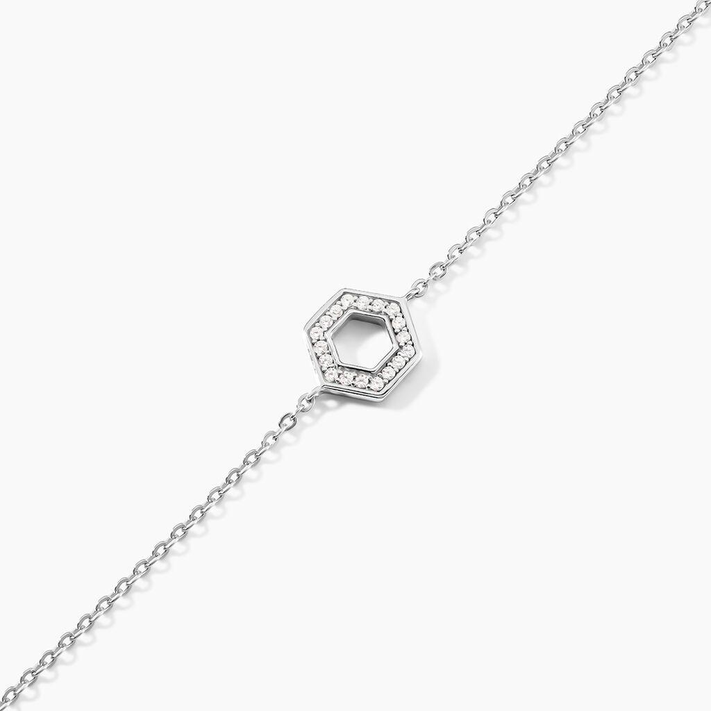 Bracelet Noely Argent Blanc Oxyde De Zirconium - Bracelets Femme | Histoire d&rsquo;Or