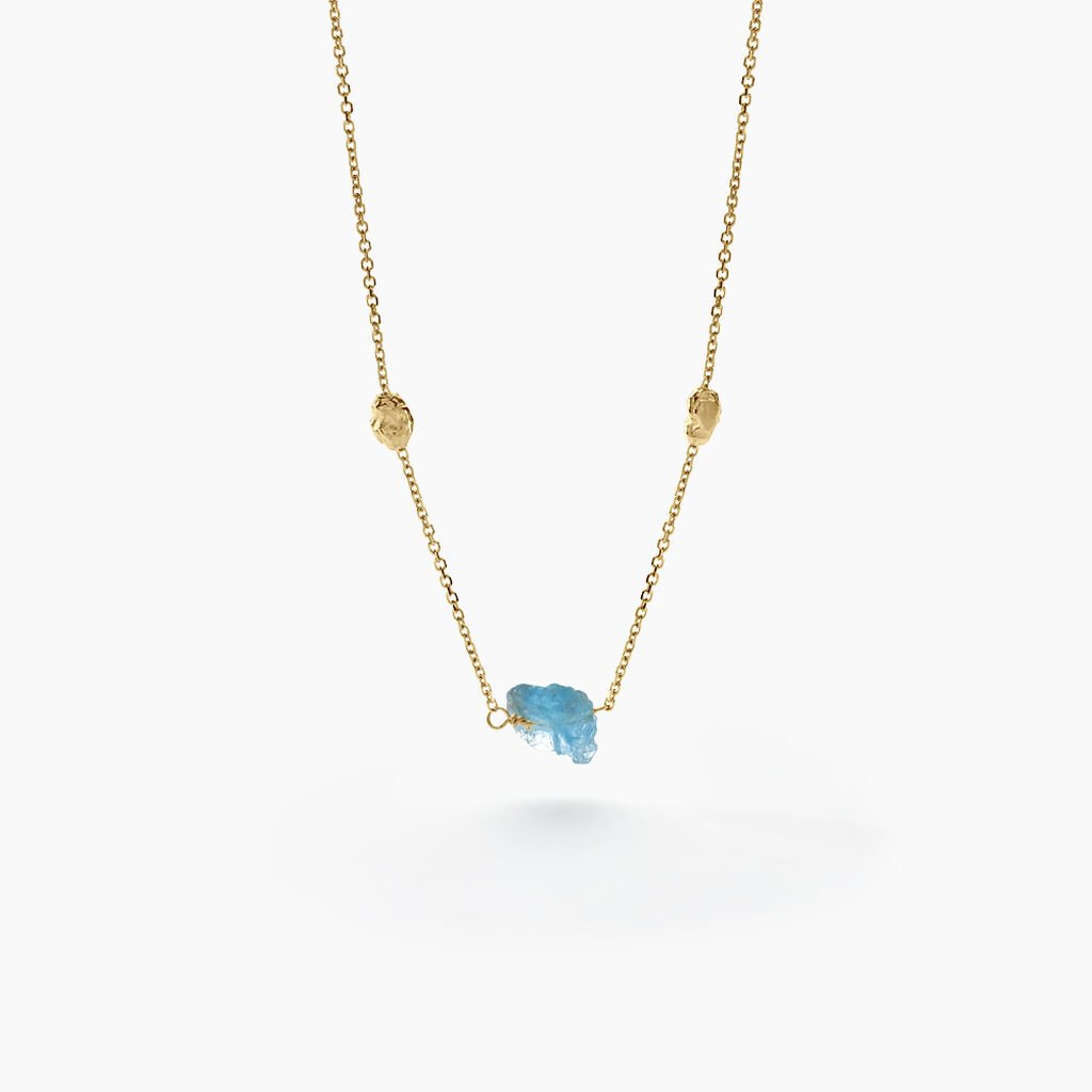 Collier Natille Or Jaune Apatite - Colliers Femme | Histoire d&rsquo;Or